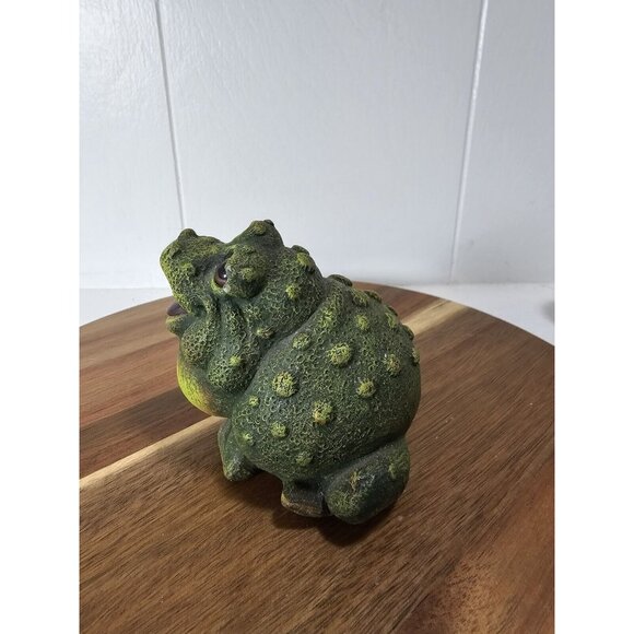 Vintage 90s Pete Apsit Frog Toad Figurine Large Eyes See Pics - Picture 5 of 9
